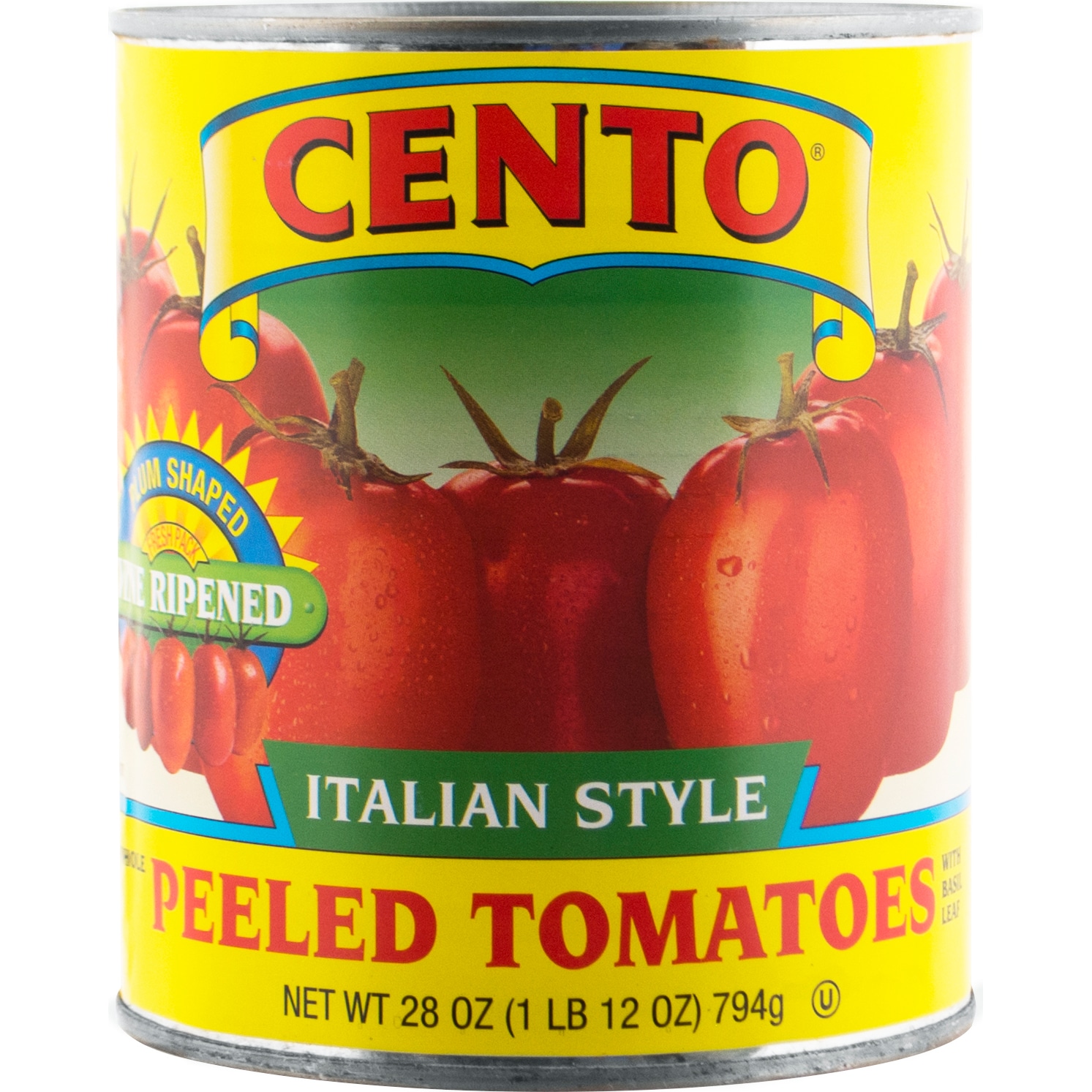 Cento Italian Style Whole Peeled Tomatoes with Basil Leaf