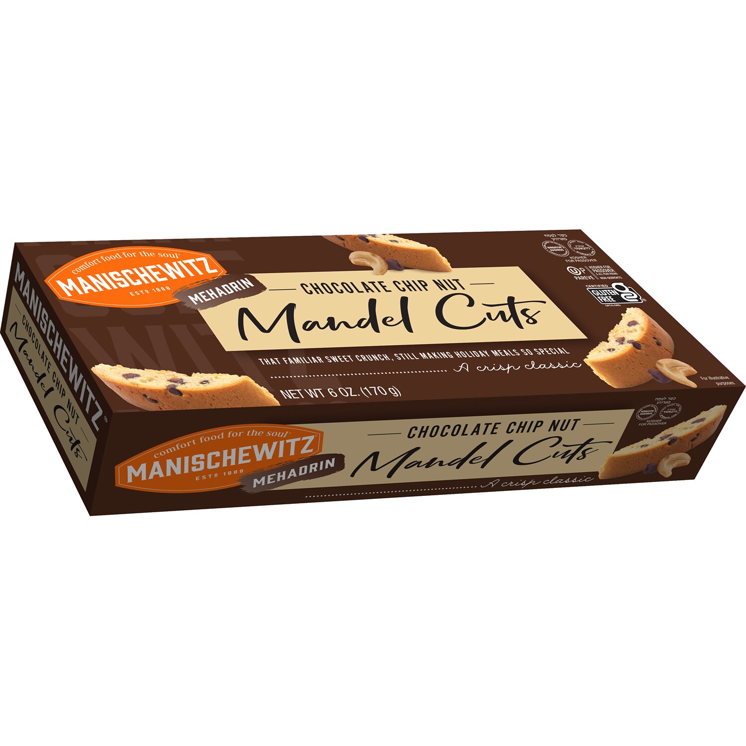 Manischewitz Mandel Cuts, Chocolate Chip Nut
