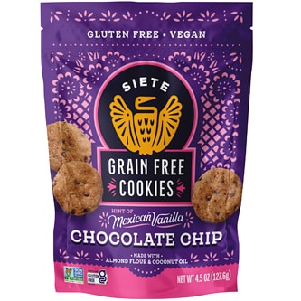 Siete Grain Free Cookies, Mexican Vanilla Chocolate Chip