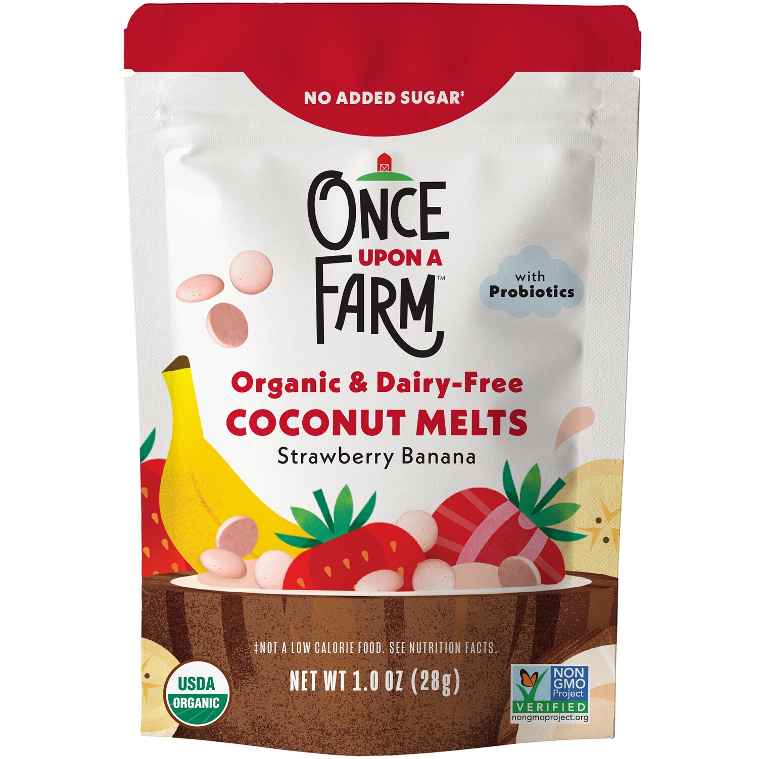 Once Upon a Farm Organic Coconut Melts, Strawberry Banana
