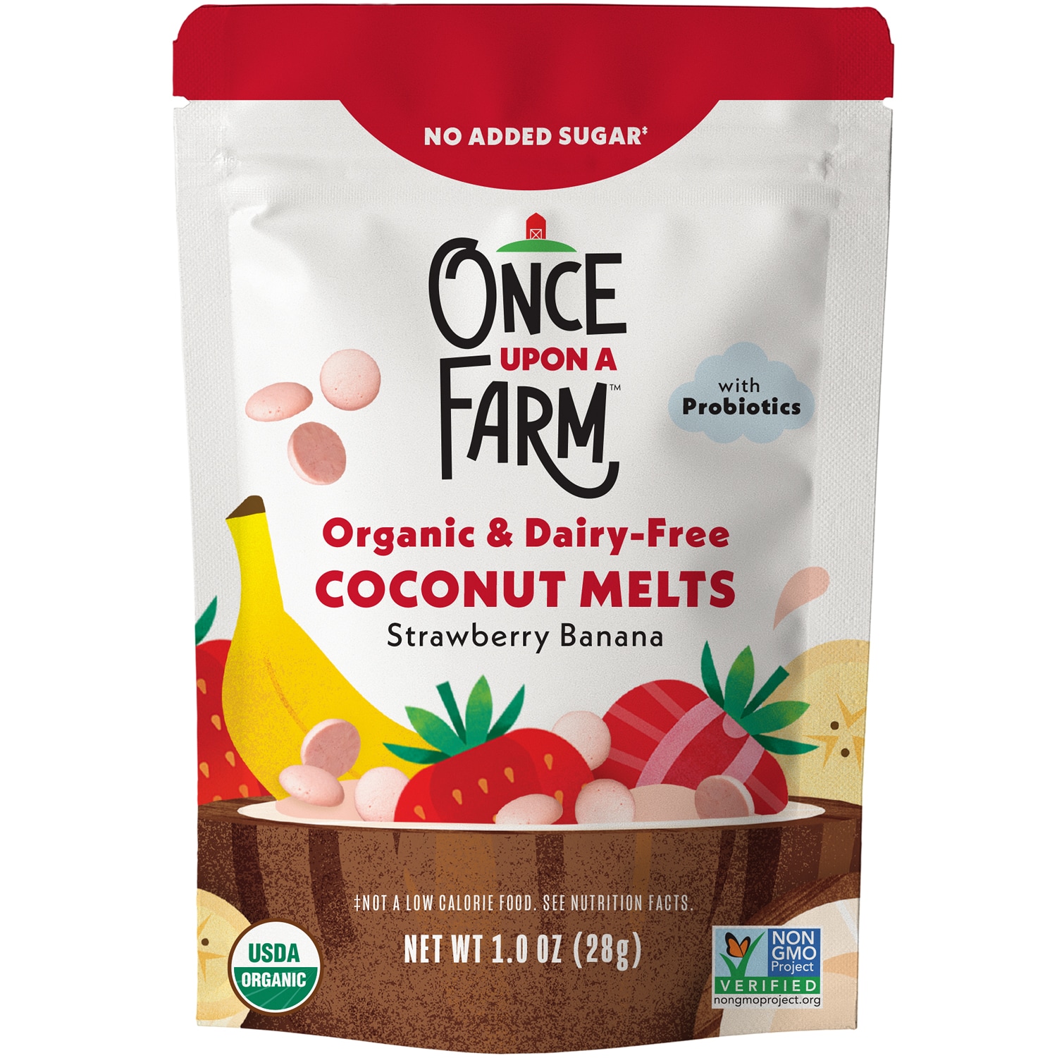 Once Upon a Farm Organic Coconut Melts, Strawberry Banana