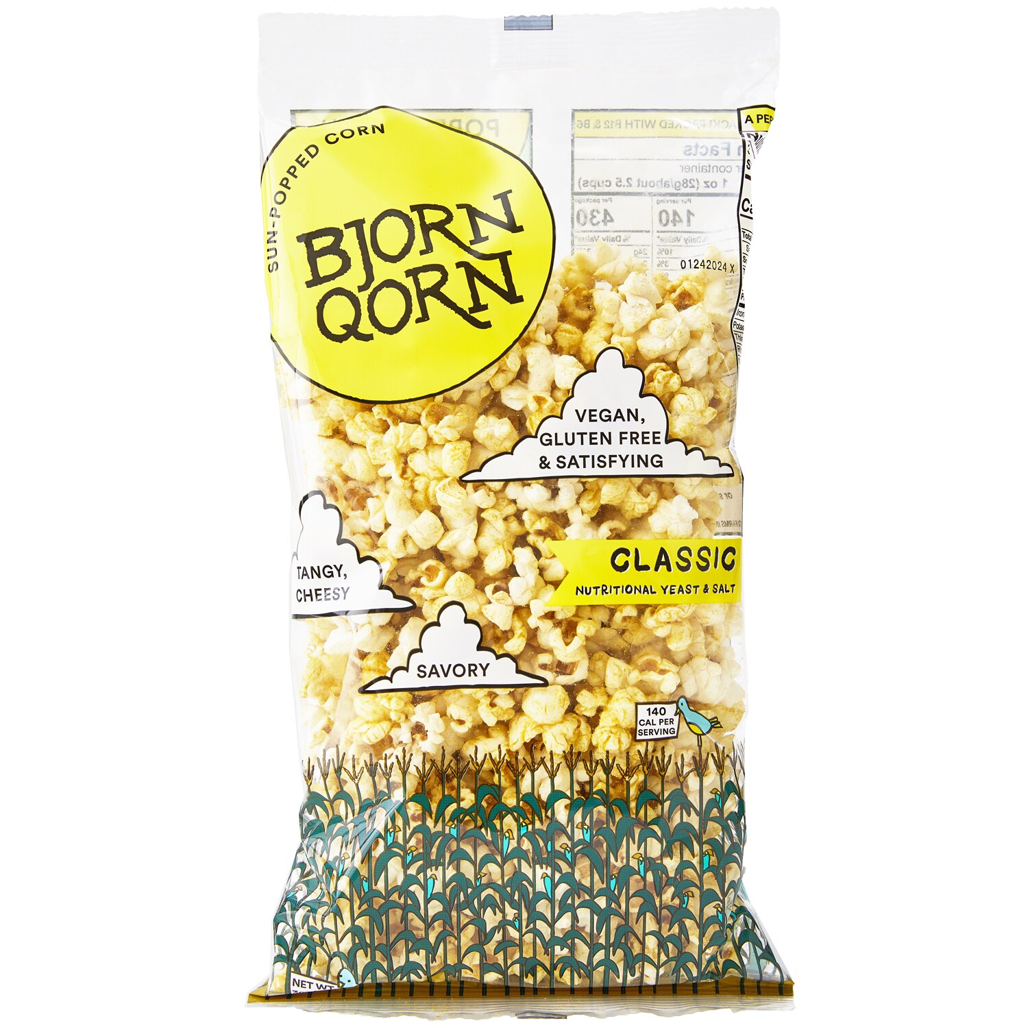 Bjorn Qorn Sun-Popped Corn, Classic