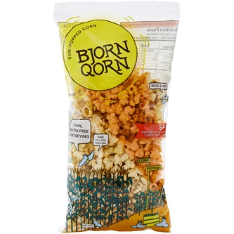 Bjorn Qorn Sun-Popped Corn, Spicy