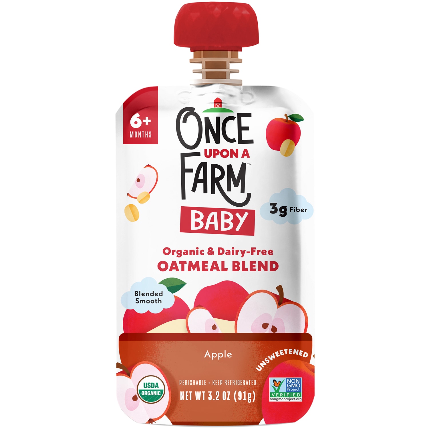 Once Upon a Farm Organic Baby Oatmeal Blend, Apple