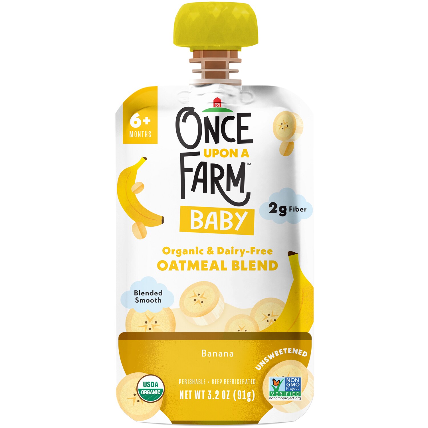 Once Upon a Farm Organic Baby Oatmeal Blend, Banana