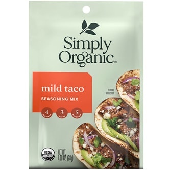 Simply Organic Taco Seasoning, Mild