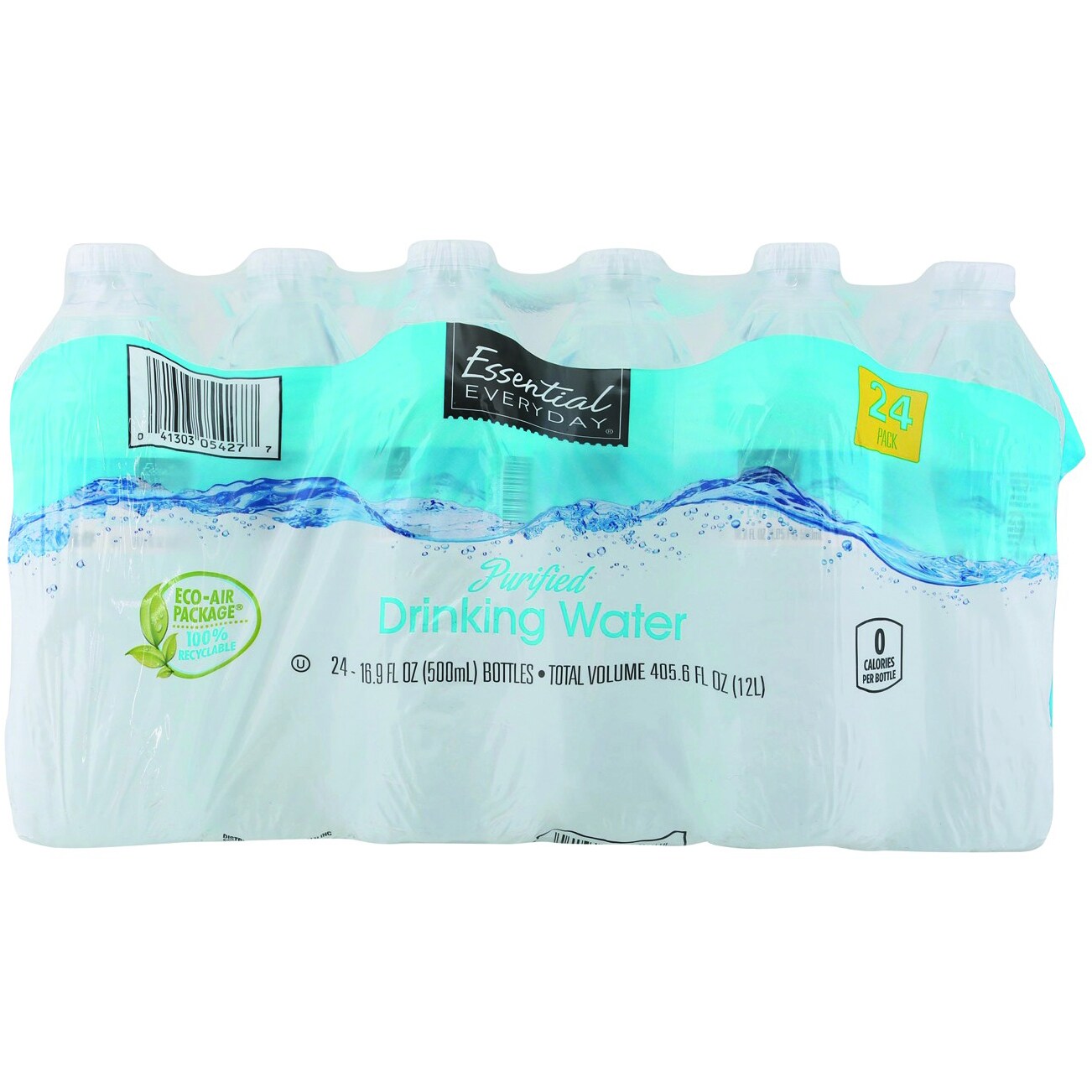 Essential Everyday Purified Drinking Water, Plastic Bottles