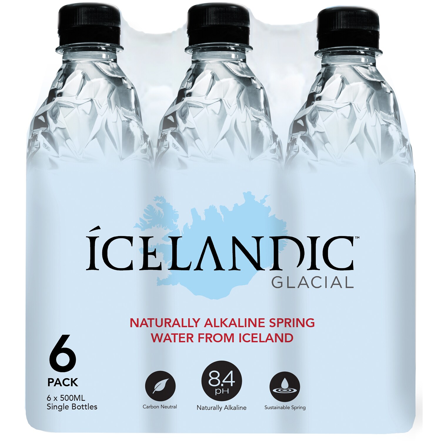 Icelandic Glacial Natural Spring Water, Plastic Bottles