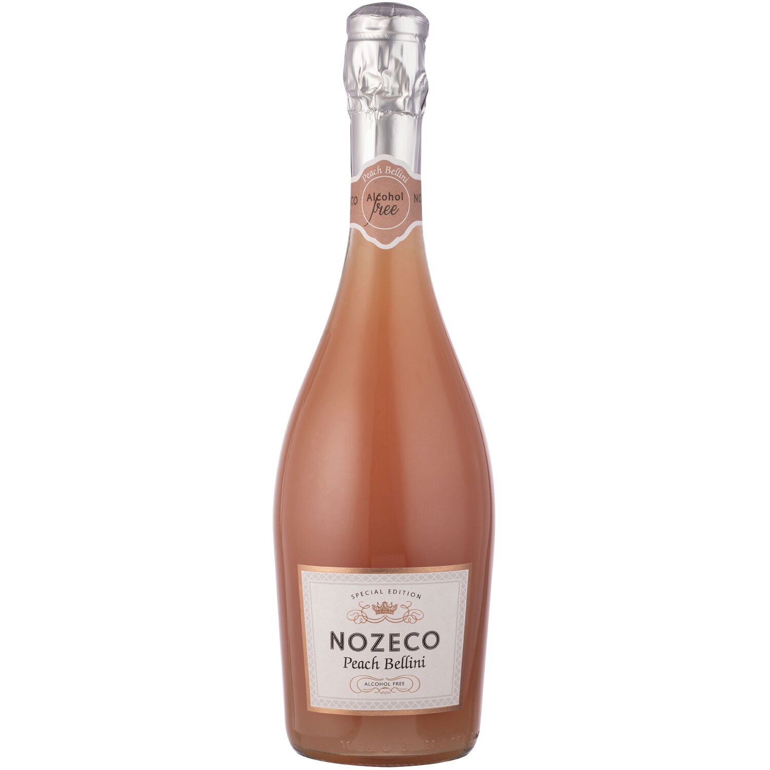 Nozeco Non-Alcoholic Sparkling Peach Bellini, Glass Bottle