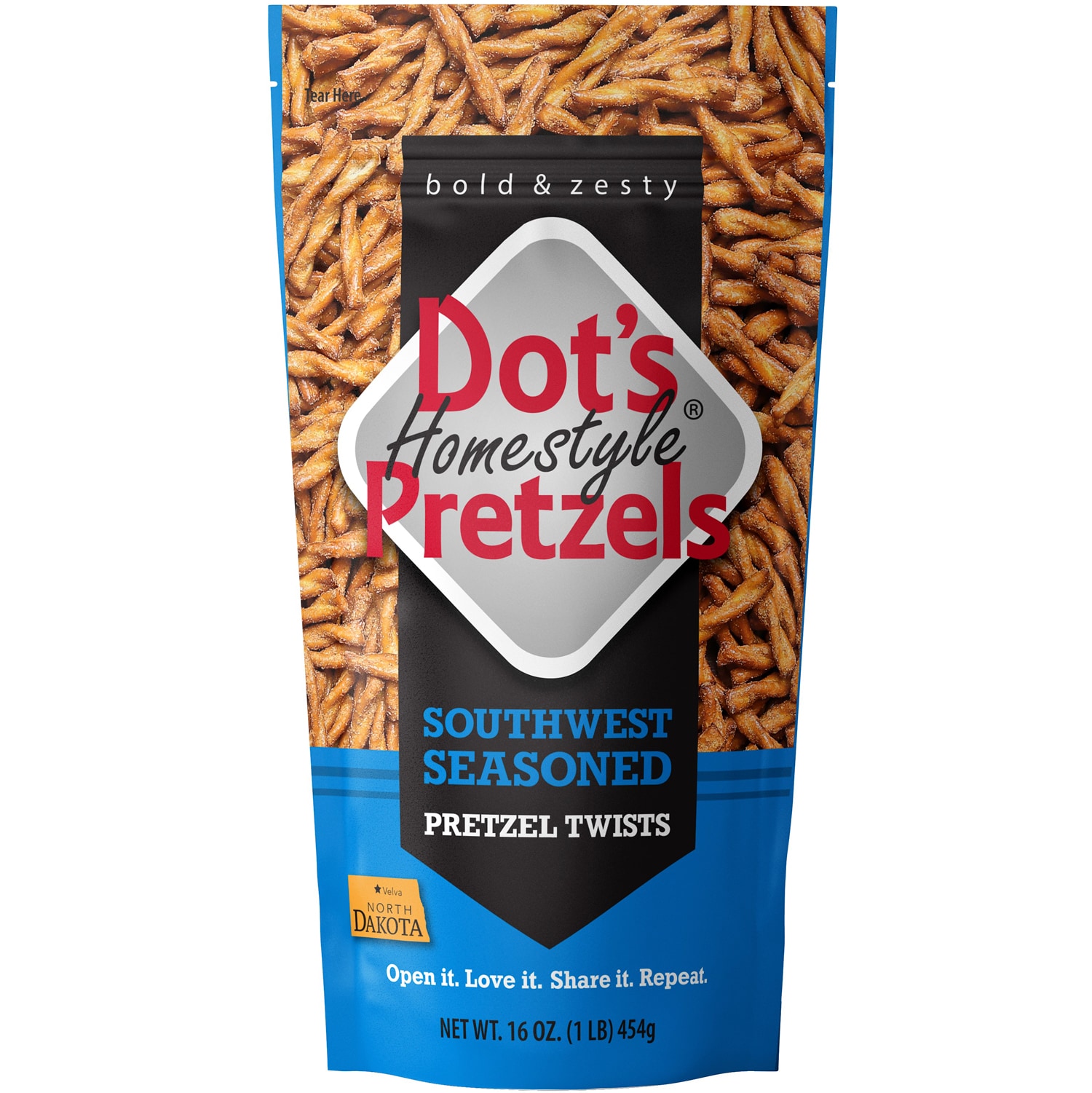 Dot's Homestyle Pretzels Seasoned Pretzel Twists, Southwest Seasoned