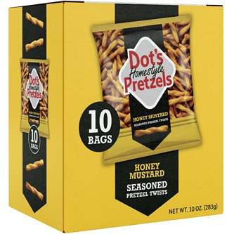 Dot's Homestyle Pretzels Seasoned Pretzel Twists Multi-Pack, Honey Mustard