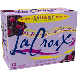 LaCroix Sparkling Water, Black Razzberry, Cans