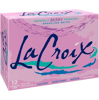 LaCroix Sparkling Water, Berry, Cans