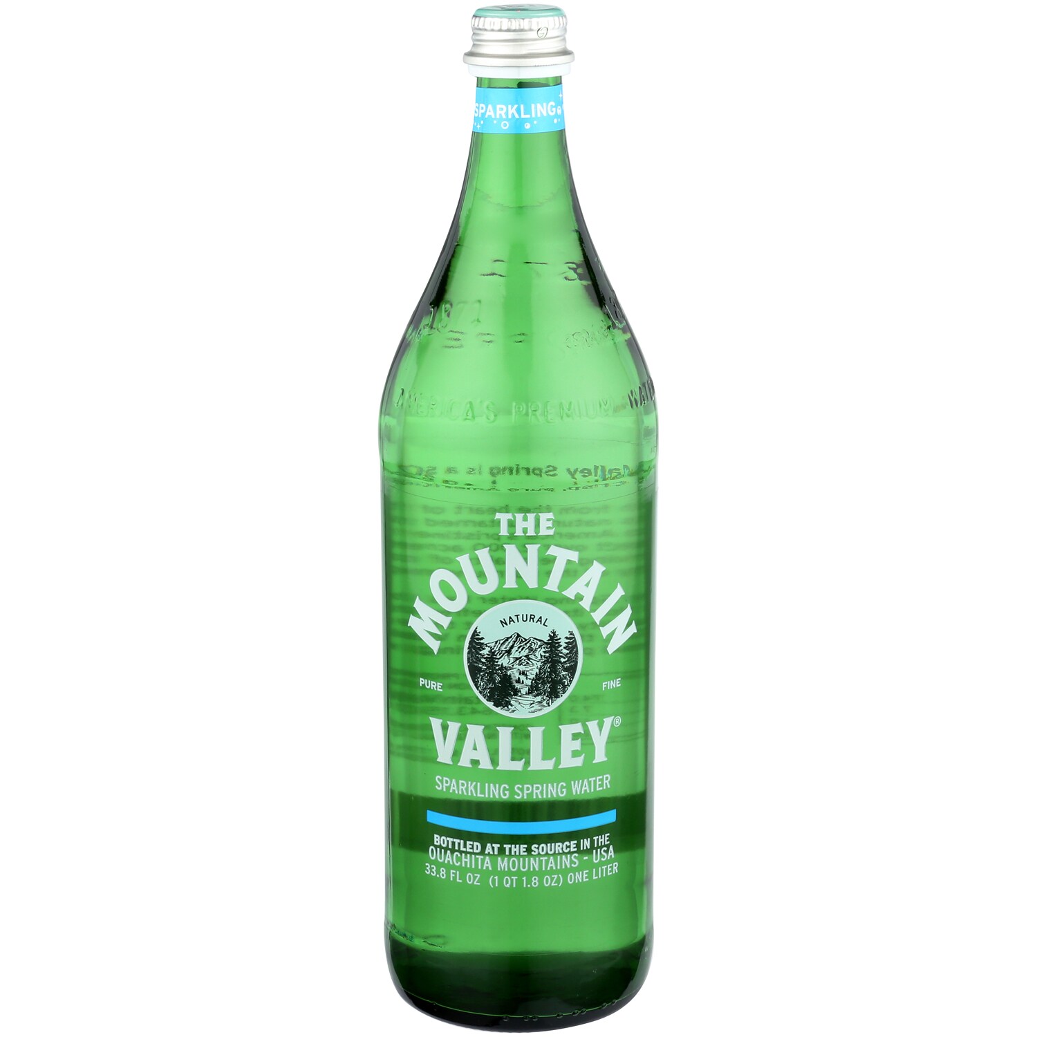 The Mountain Valley Sparkling Water, Glass Bottle