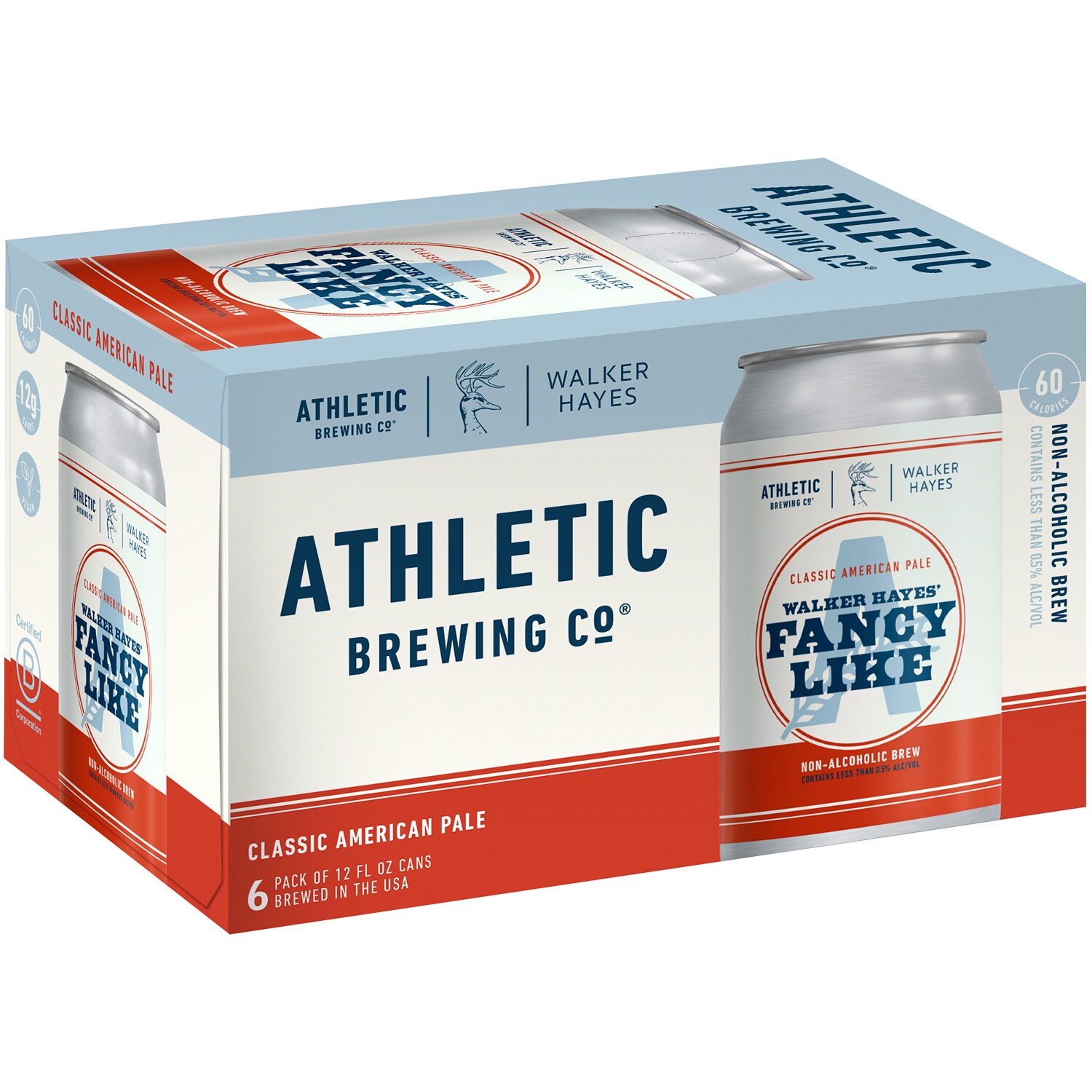 Athletic Brewing Co. Fancy Like Non-Alcoholic American Pale Ale, Cans