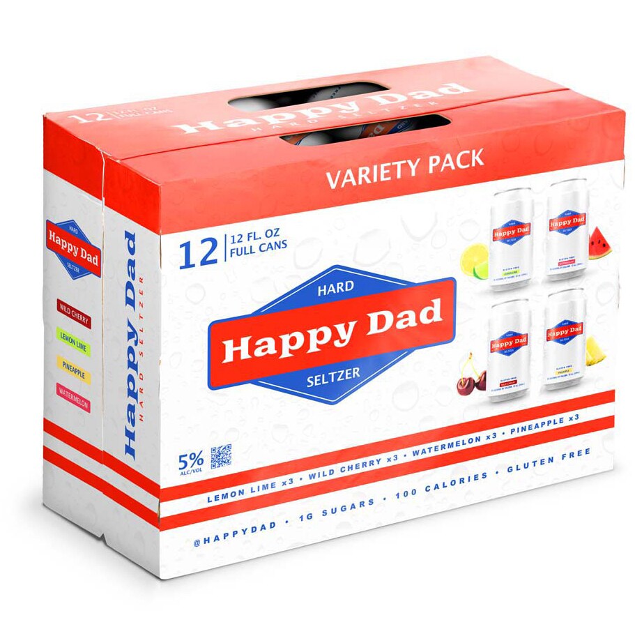 Happy Dad Hard Seltzer Variety Pack, Cans
