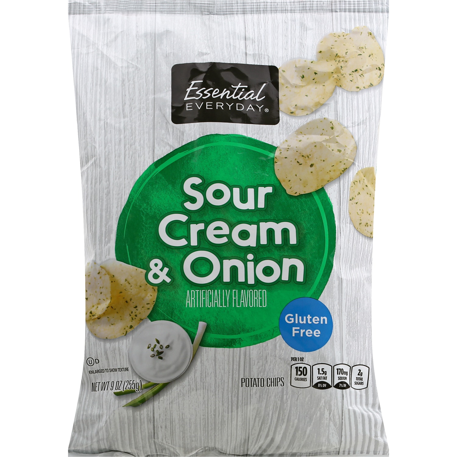 Essential Everyday Potato Chips, Sour Cream & Onion