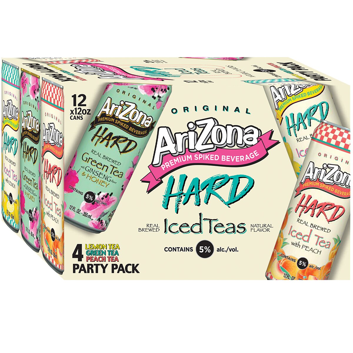 Arizona Hard Iced Tea Variety, Cans