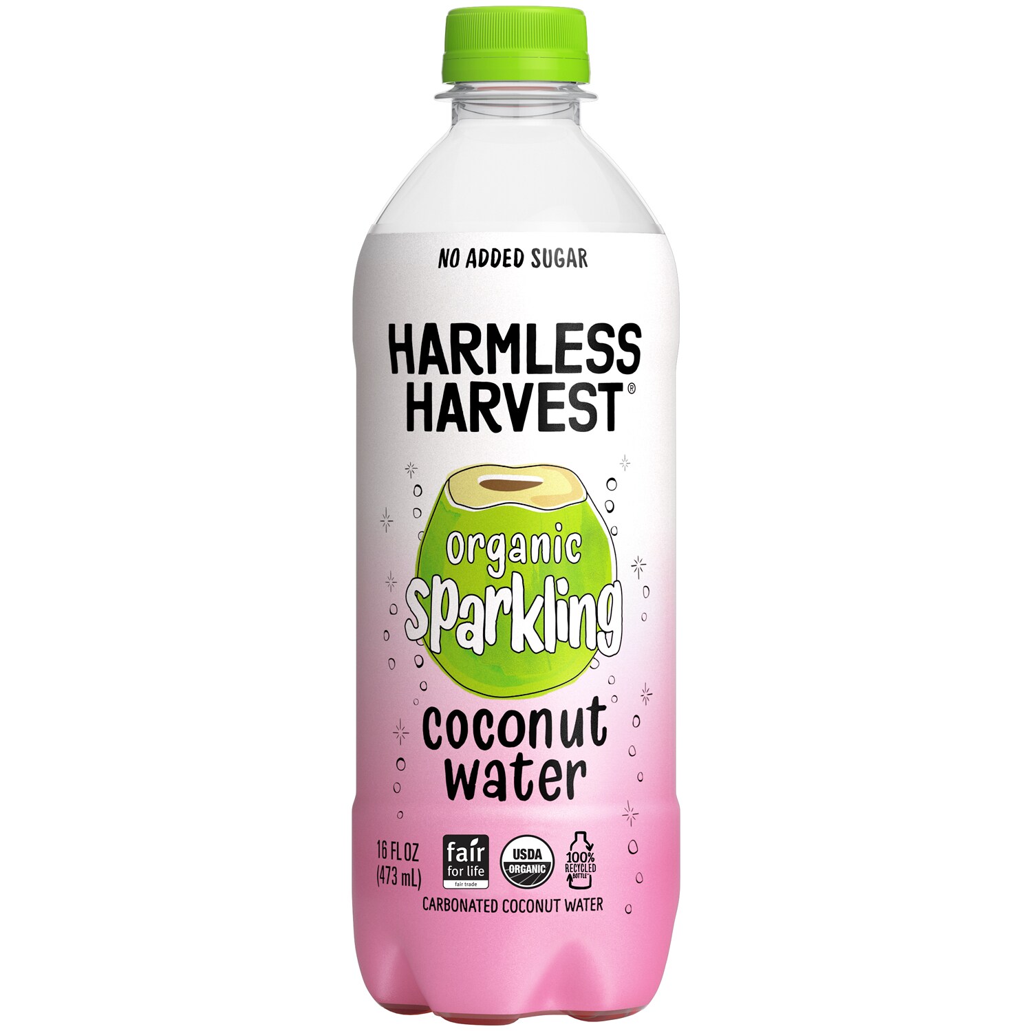 Harmless Harvest Organic Sparkling Coconut Water, Plastic Bottle