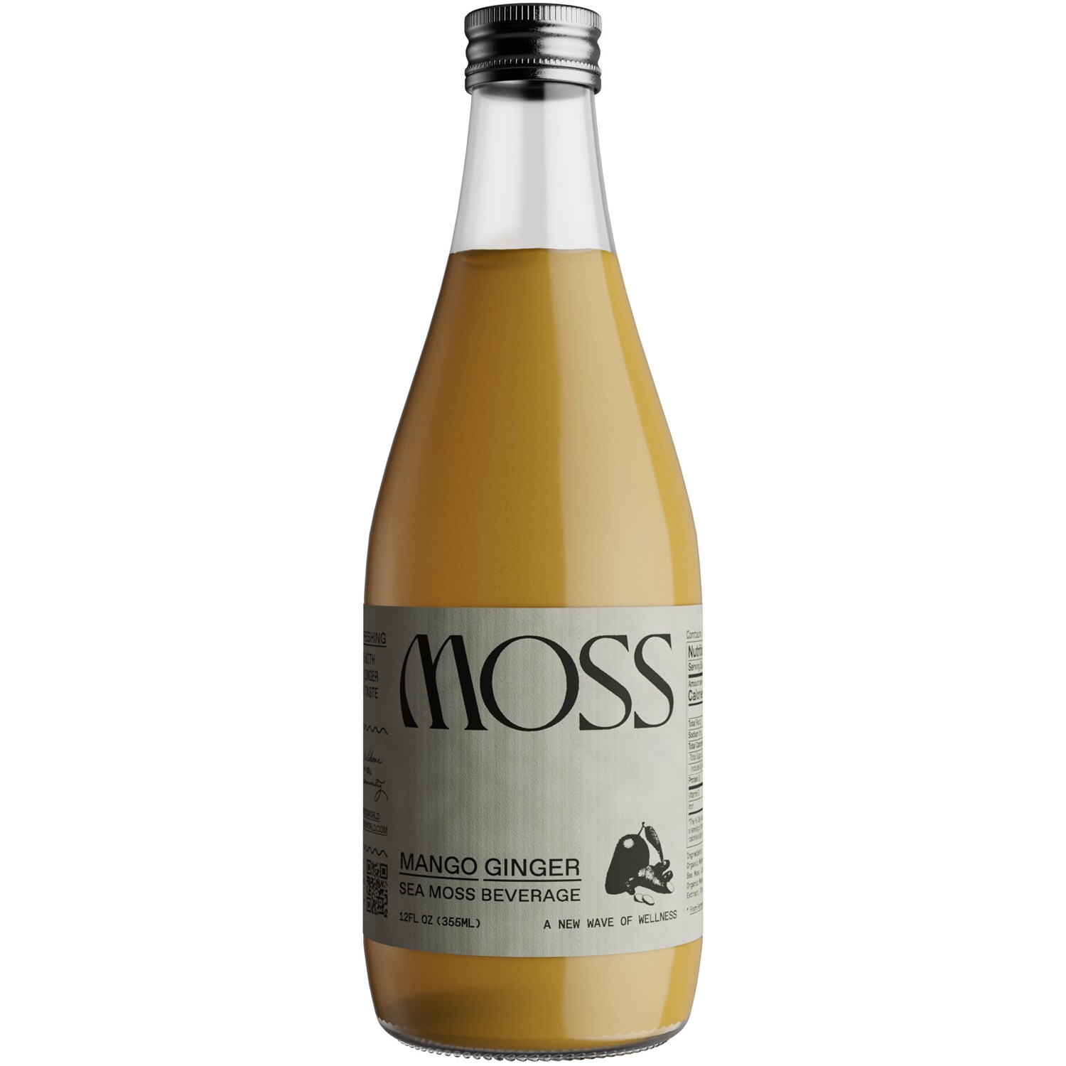 Moss Sea Moss Beverage, Mango Ginger 