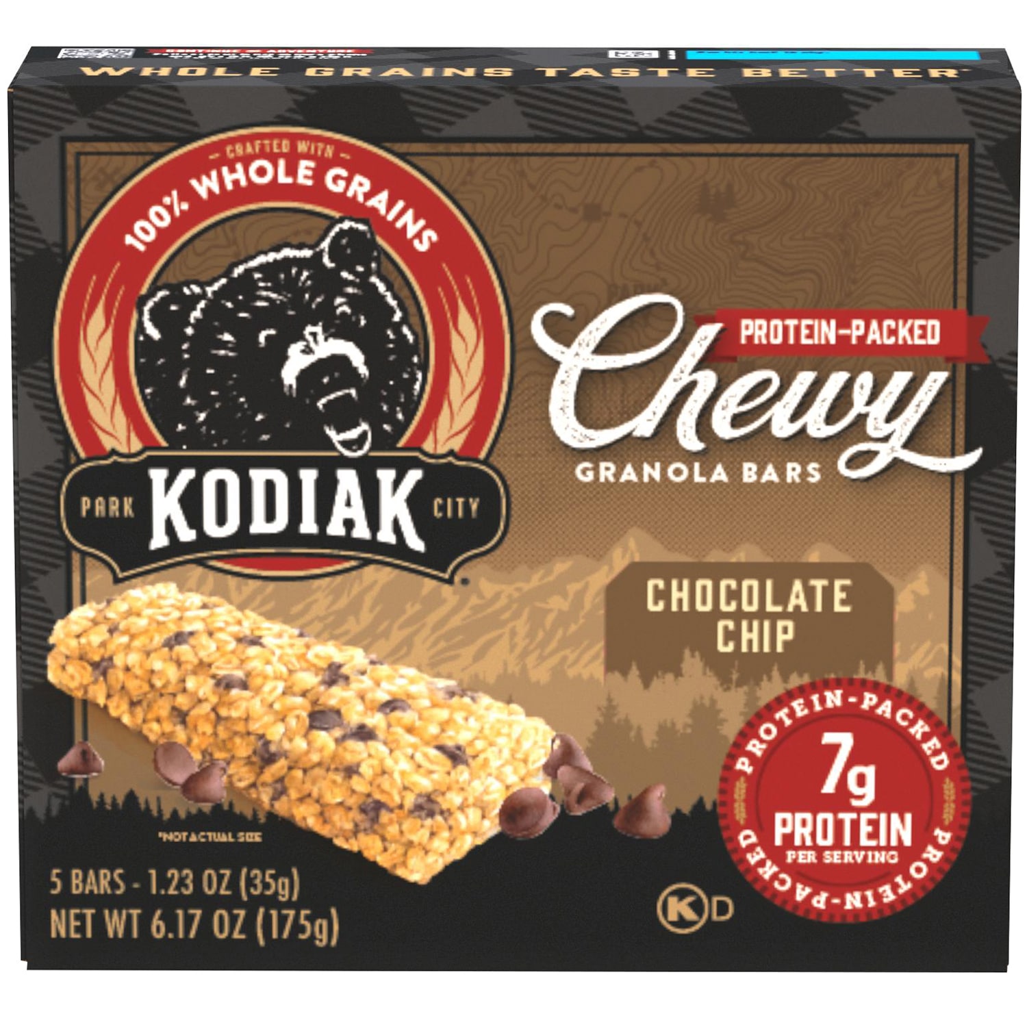 Kodiak Chewy Granola Bar, Chocolate Chip