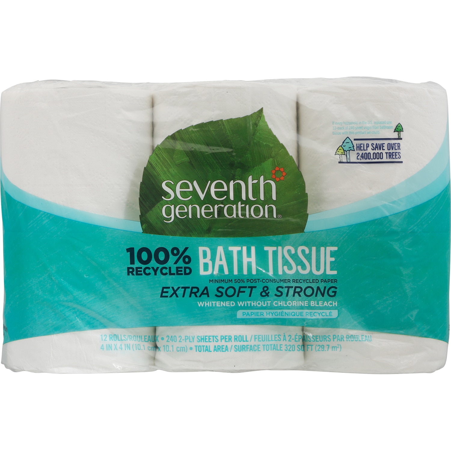 Seventh Generation 100% Recycled 2-Ply Bathroom Tissue
