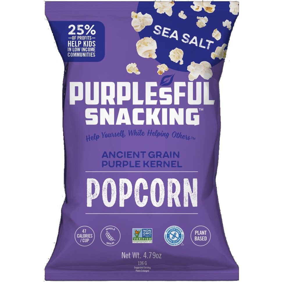 Purplesful Sea Salt Popcorn