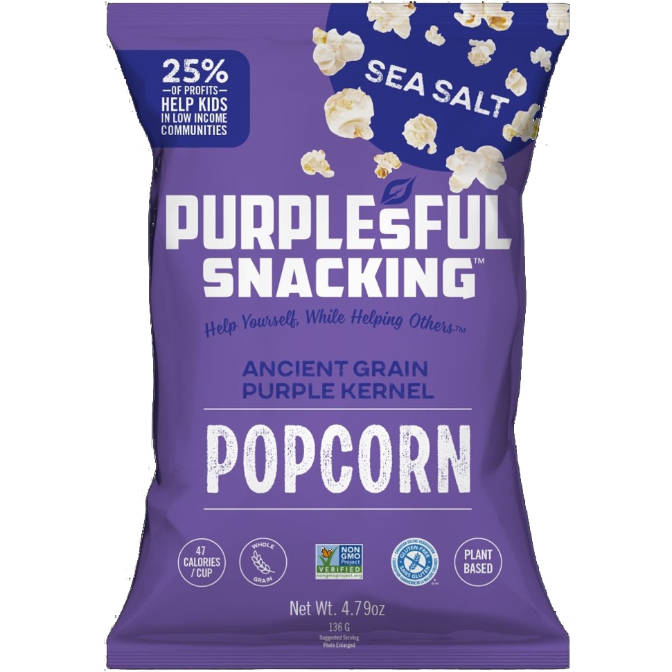 Purplesful Sea Salt Popcorn