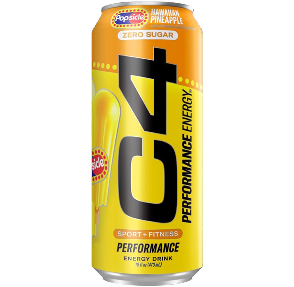 C4 Performance Energy Drink, Hawaiian Pineapple Popsicle