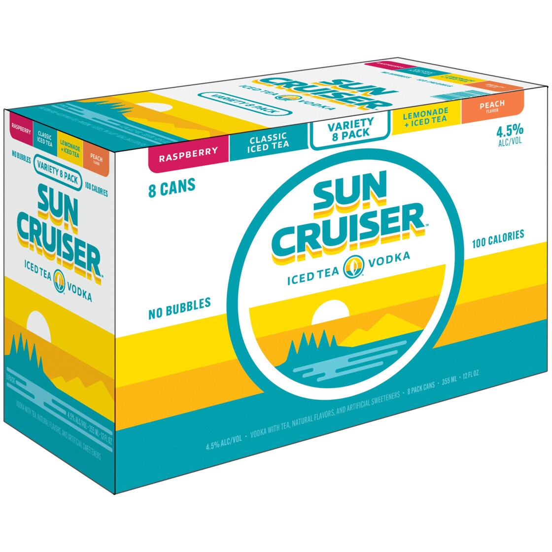 Sun Cruiser Hard Tea Variety Pack, Cans