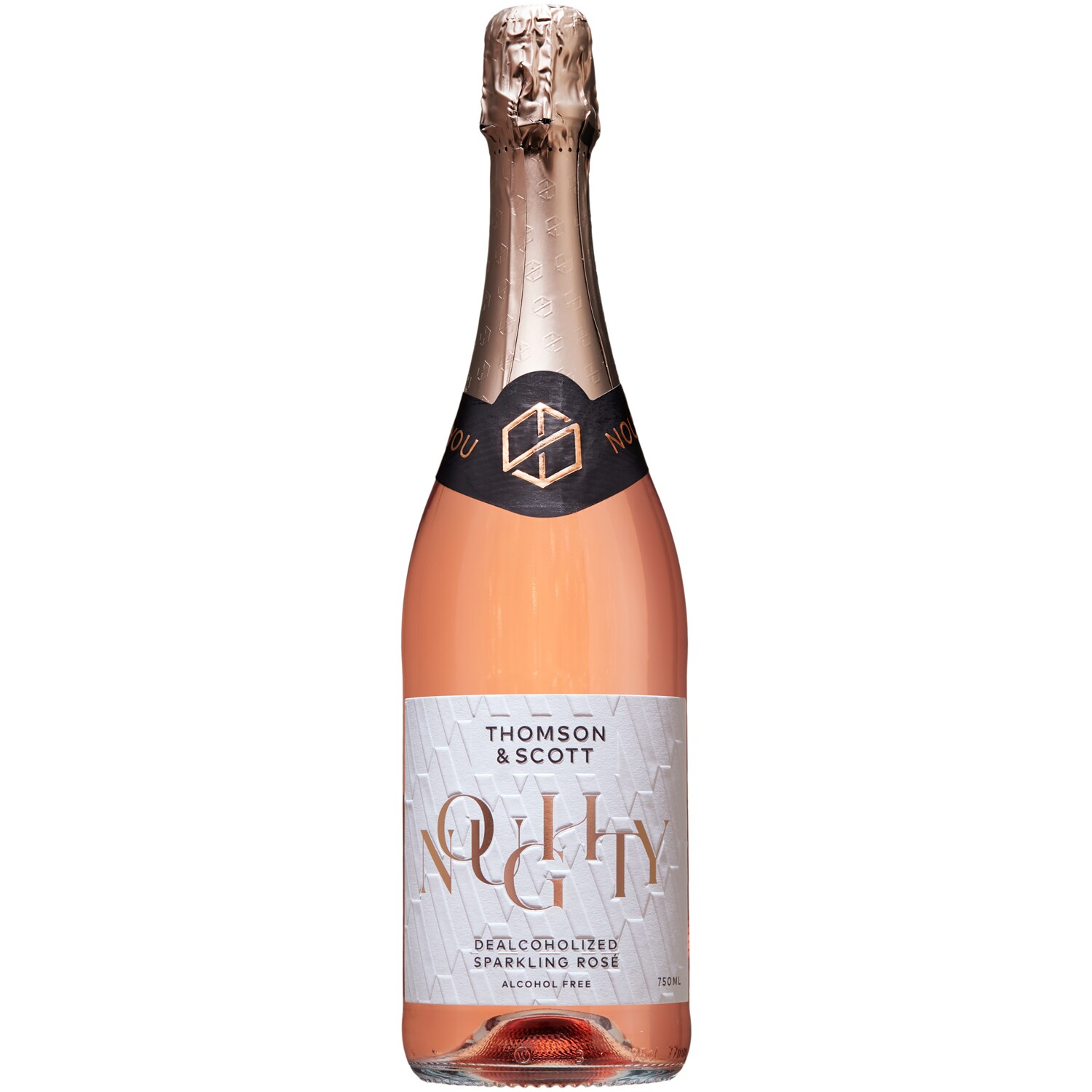 Noughty Organic Non-Alcoholic Sparkling Rose, Glass Bottle