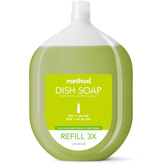 Method Dish Soap, Lime + Sea Salt, Refill