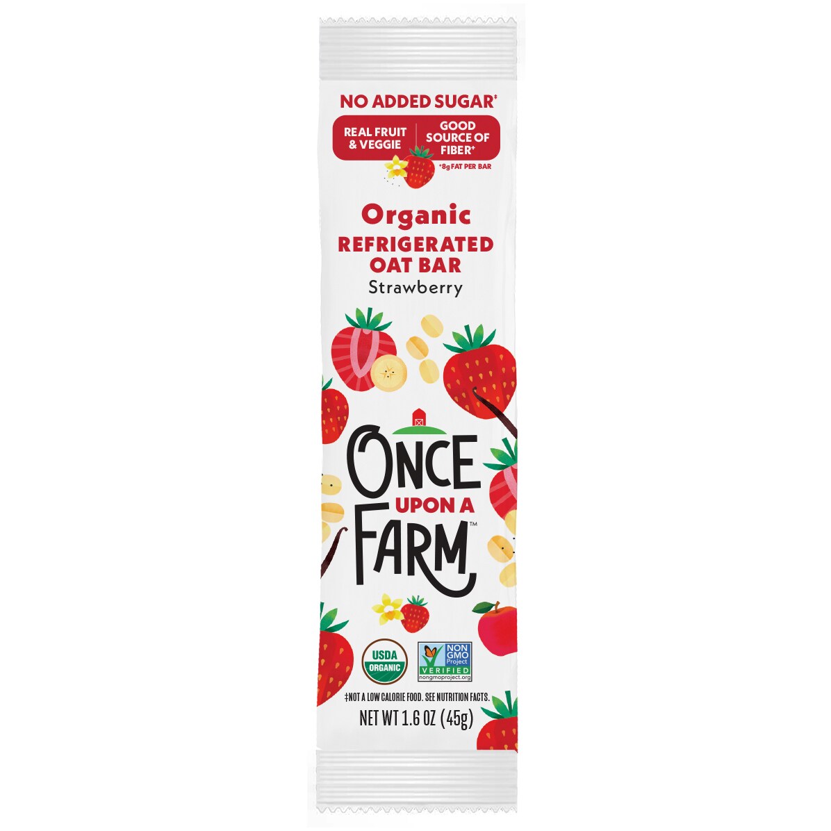 Once Upon a Farm Organic Refrigerated Oat Bar, Strawberry