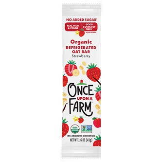 Once Upon a Farm Organic Refrigerated Oat Bar, Strawberry 