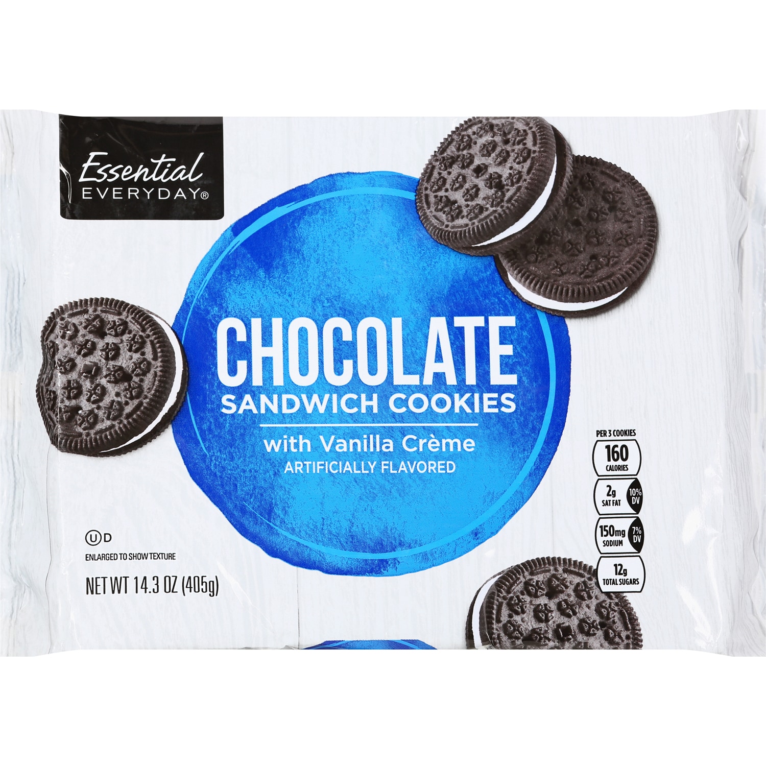 Essential Everyday Chocolate Sandwich Cookies With Vanilla Crème