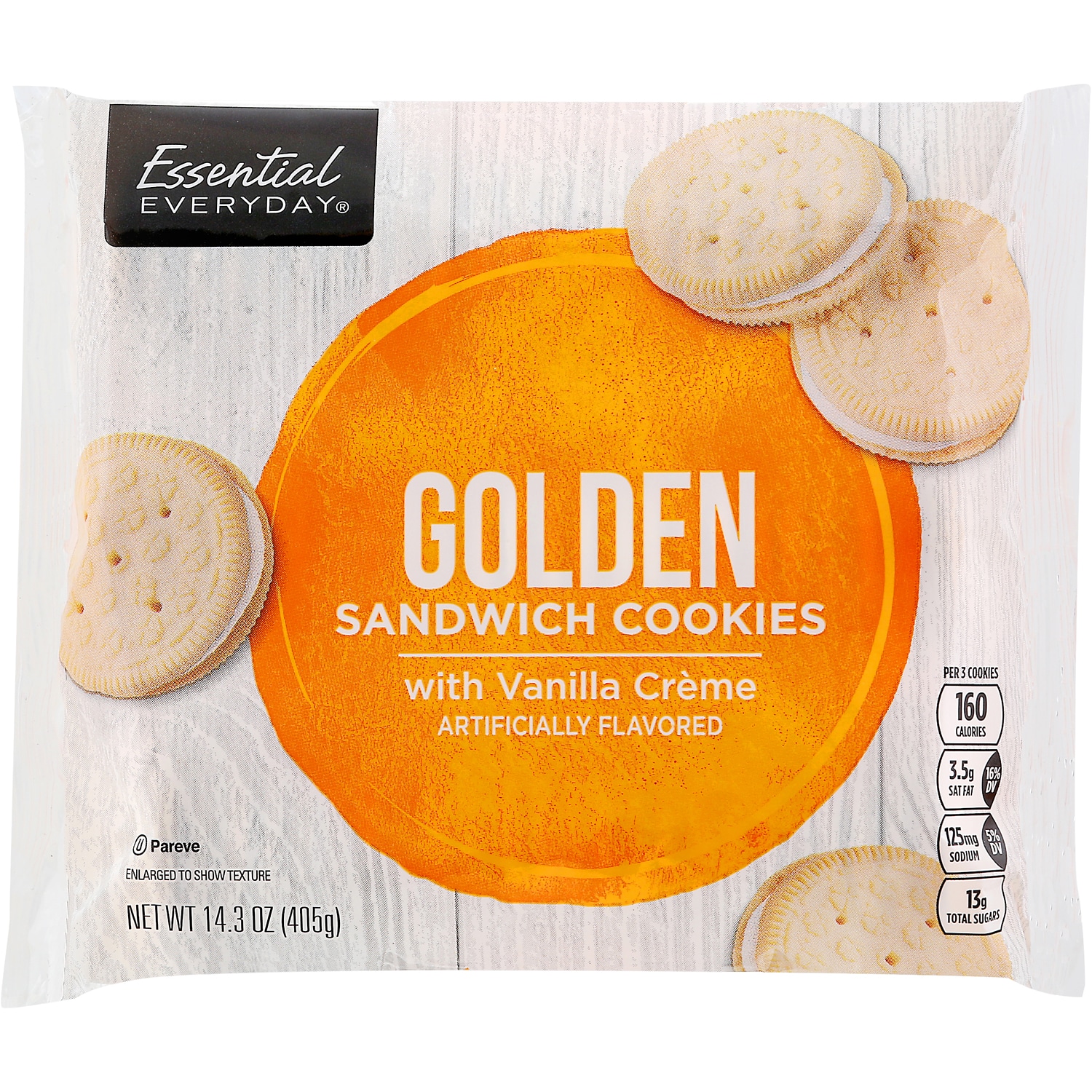 Essential Everyday Golden Sandwich Cookies With Vanilla Crème