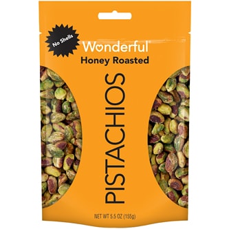 Wonderful No Shell Pistachios, Honey Roasted