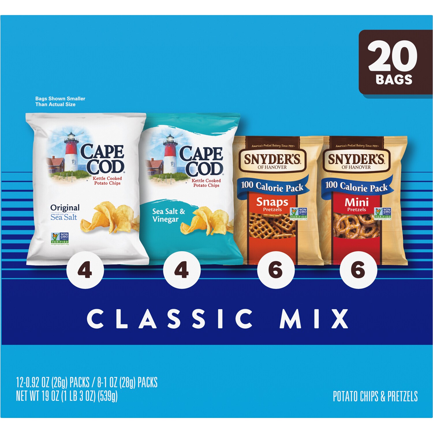 Snyder's of Hanover Classic Mix, Chips & Pretzels