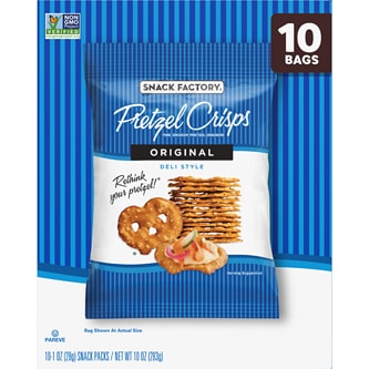 Snack Factory Pretzel Crisps Packs, Original