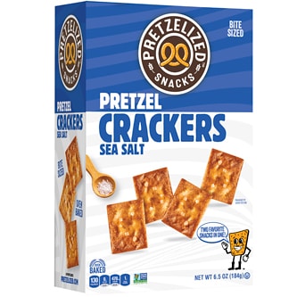 Pretzelized Crackers, Sea Salt