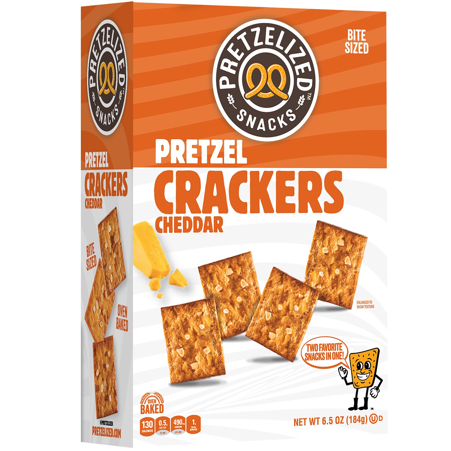 Pretzelized Crackers, Cheddar