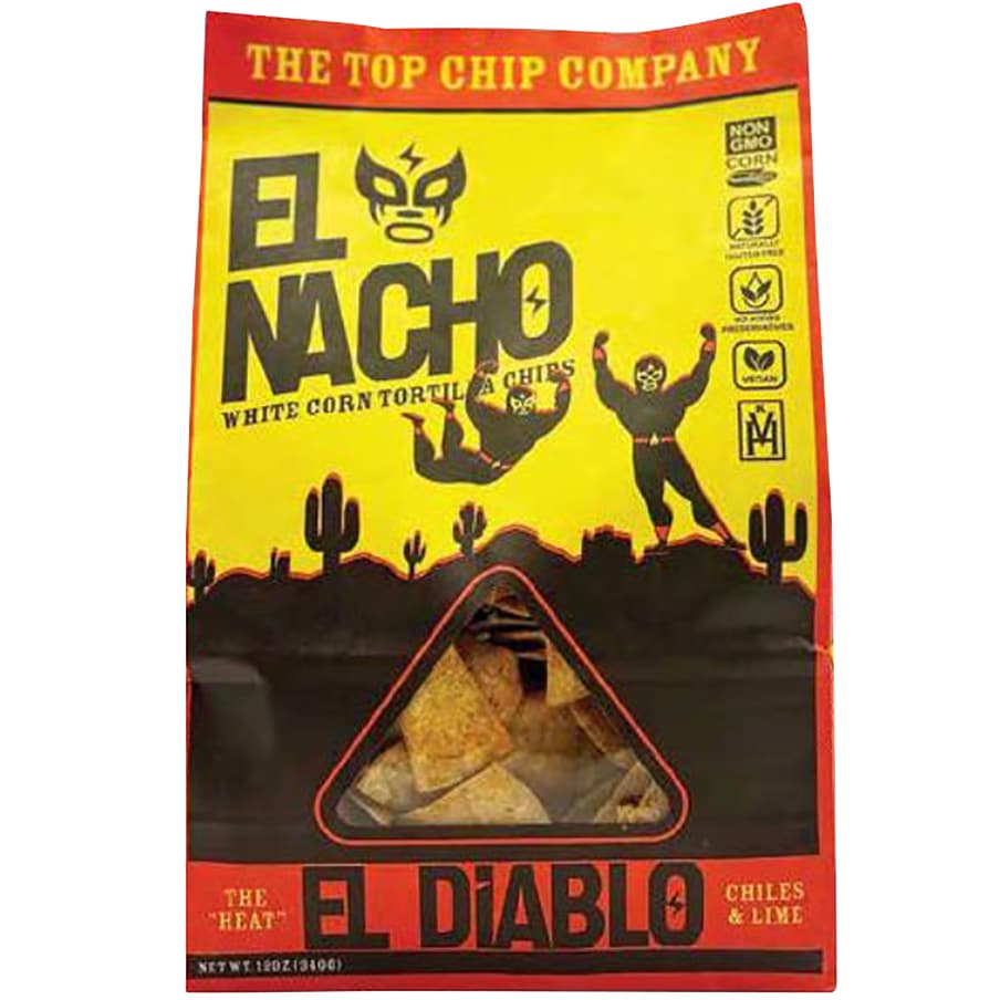 El Nacho Tortilla Chips, El Diablo, Chiles & Lime
