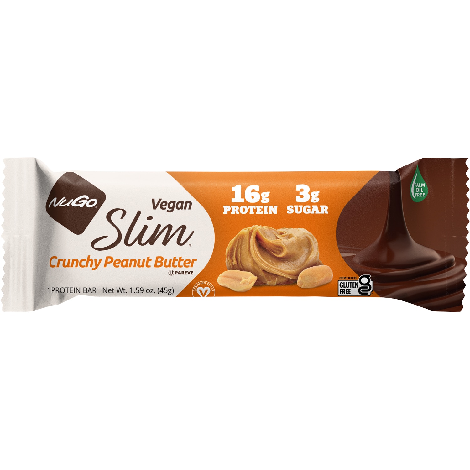 NuGo Slim Protein Bar, Crunchy Peanut Butter