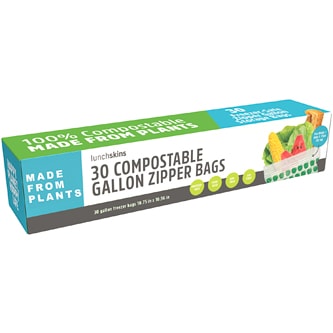 Lunchskins Compostable Gallon Zipper Bags
