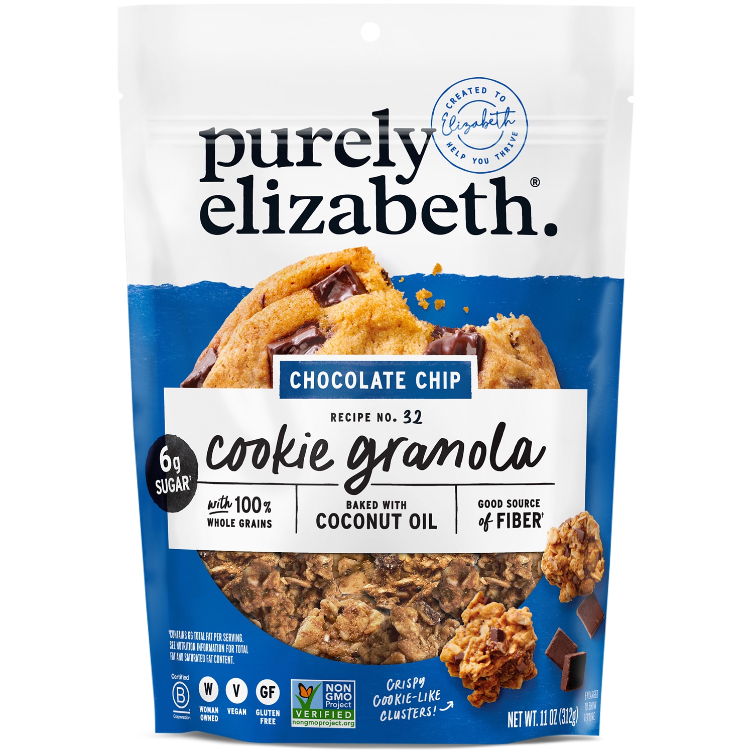 Purely Elizabeth Cookie Granola, Chocolate Chip