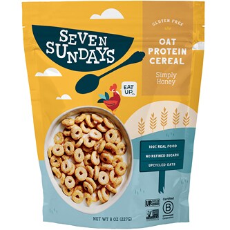 Seven Sundays Gluten Free Oat Protein Cereal, Simply Honey