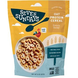 Seven Sundays Gluten Free Oat Protein Cereal, Simply Honey
