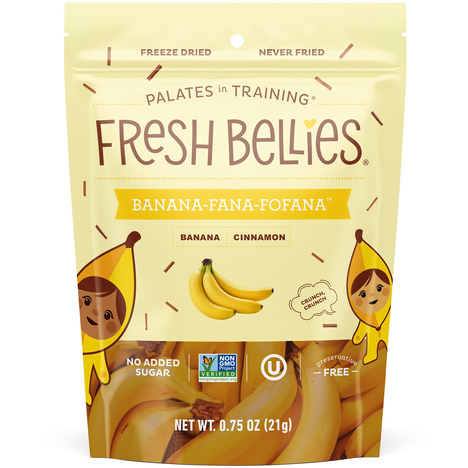 Fresh Bellies Freeze Dried Snacks, Banana-Fana-Fofana
