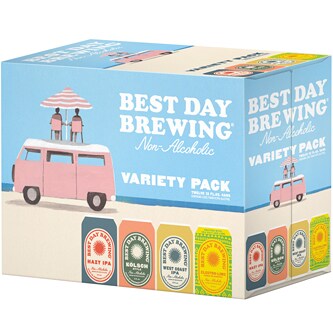 Best Day Brewing Non-Alcoholic Variety, Cans
