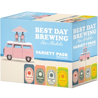 Best Day Brewing Non-Alcoholic Variety, Cans